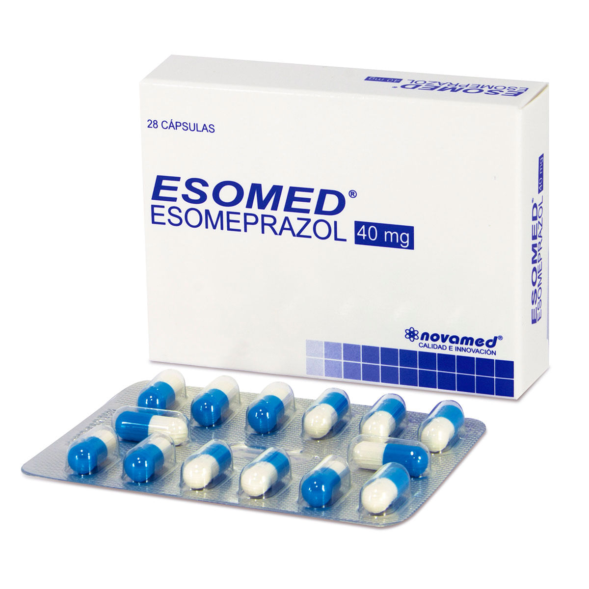 Esomed 40 Mg Novamed Caja X 28 Cápsulas.