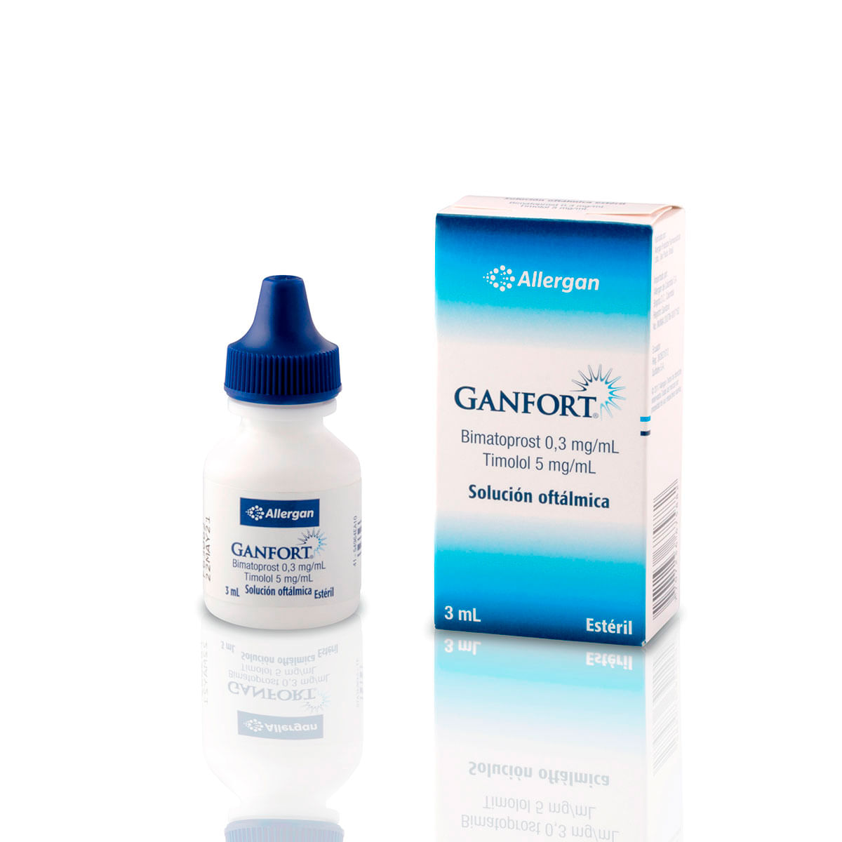 Solución Oftálmica Allergan Ganfort Frasco X 3 Ml.