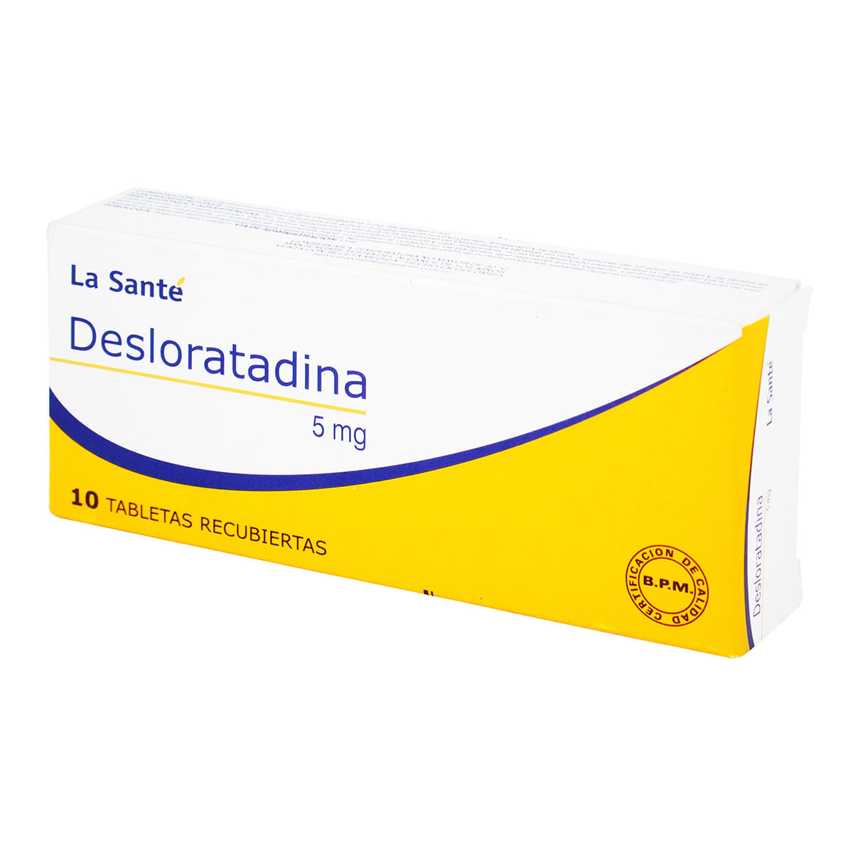 Desloratadina 5 Mg La Santé Caja X 10 Tabletas Recubiertas.