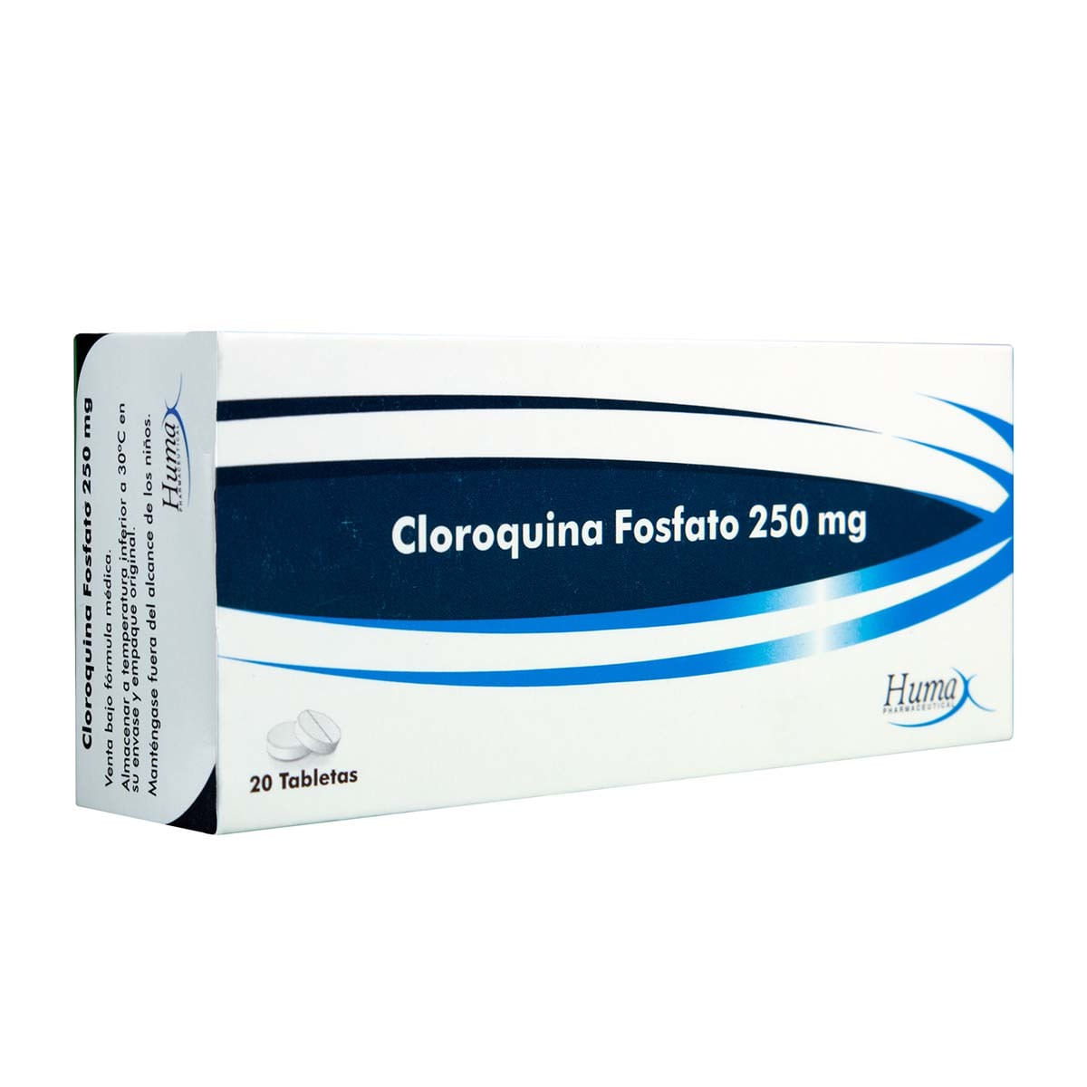 Cloroquina Fosfato 250 Mg Humax Caja X 20 Tabletas.