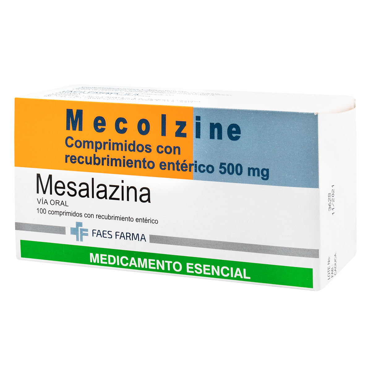 Mecolzine 500 Mg Faes Farma Caja X 100 Comprimidos.