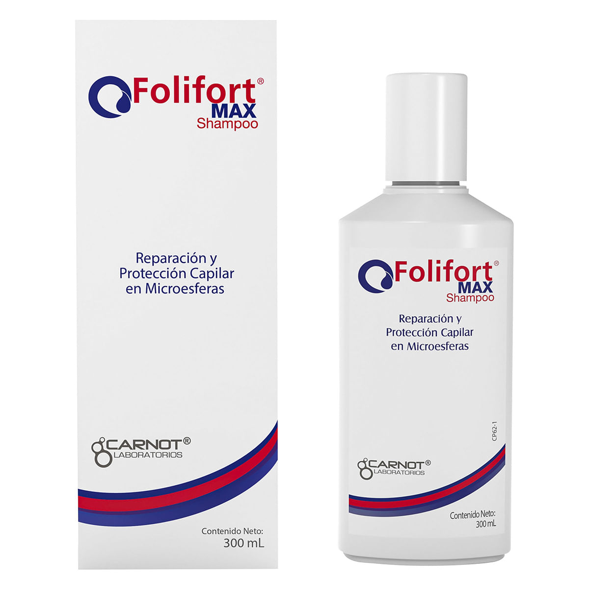 Shampoo Folifort Max Reparación y Protección Capilar en Microesferas Carnot Frasco x 300 mL.