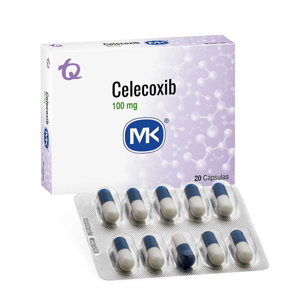 Celecoxib 100 Mg Mk Caja X 20 Cápsulas.
