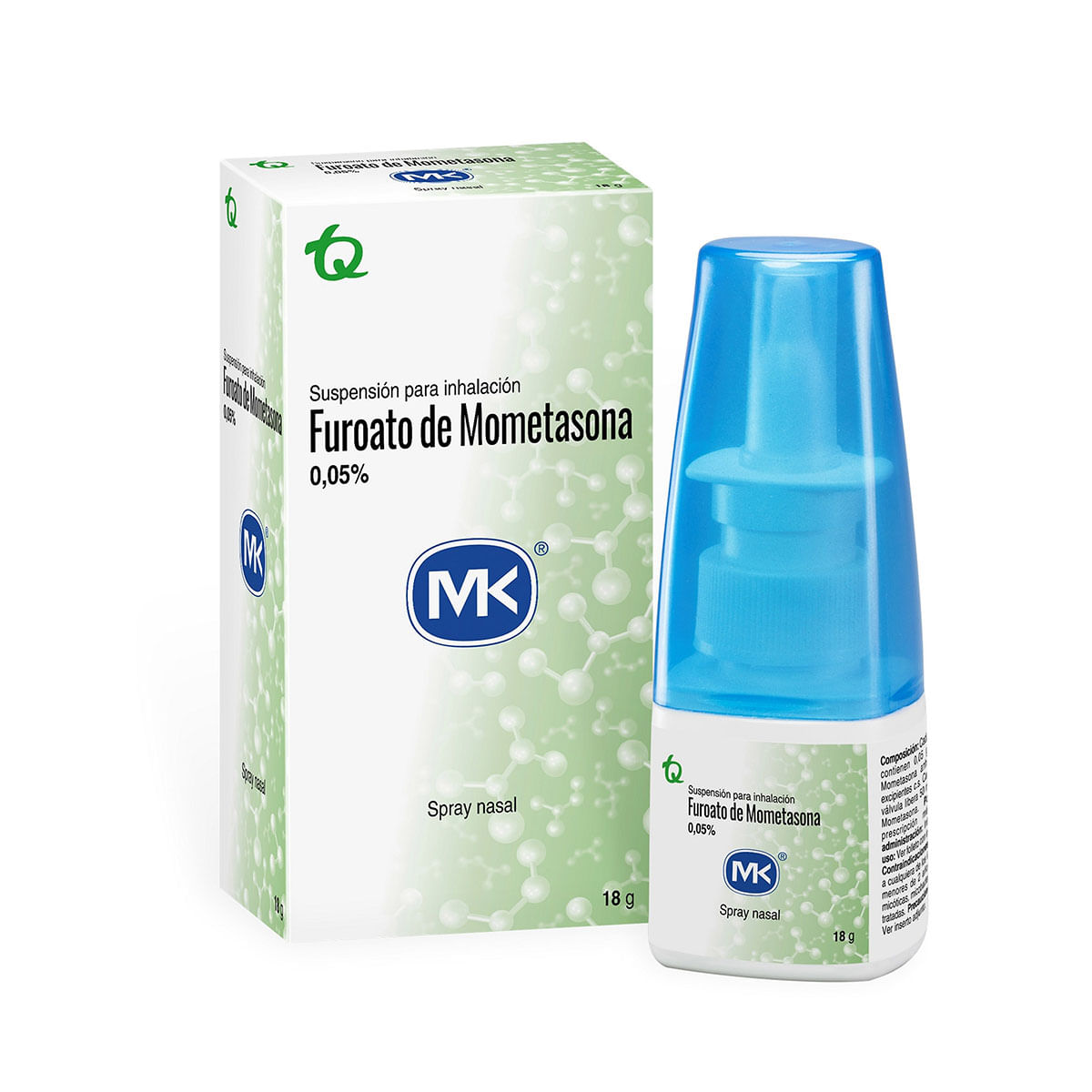Spray Nasal Furoato De Mometasona 0.05% Mk Frasco X 18 G.