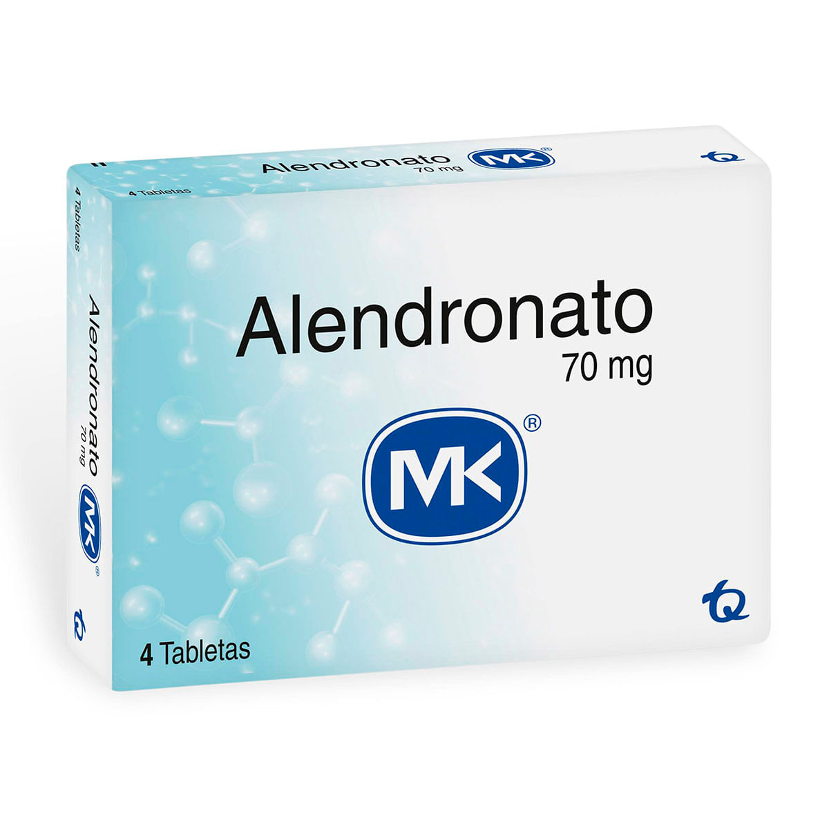 Alendronato 70 Mg Mk Caja X 4 Tabletas.