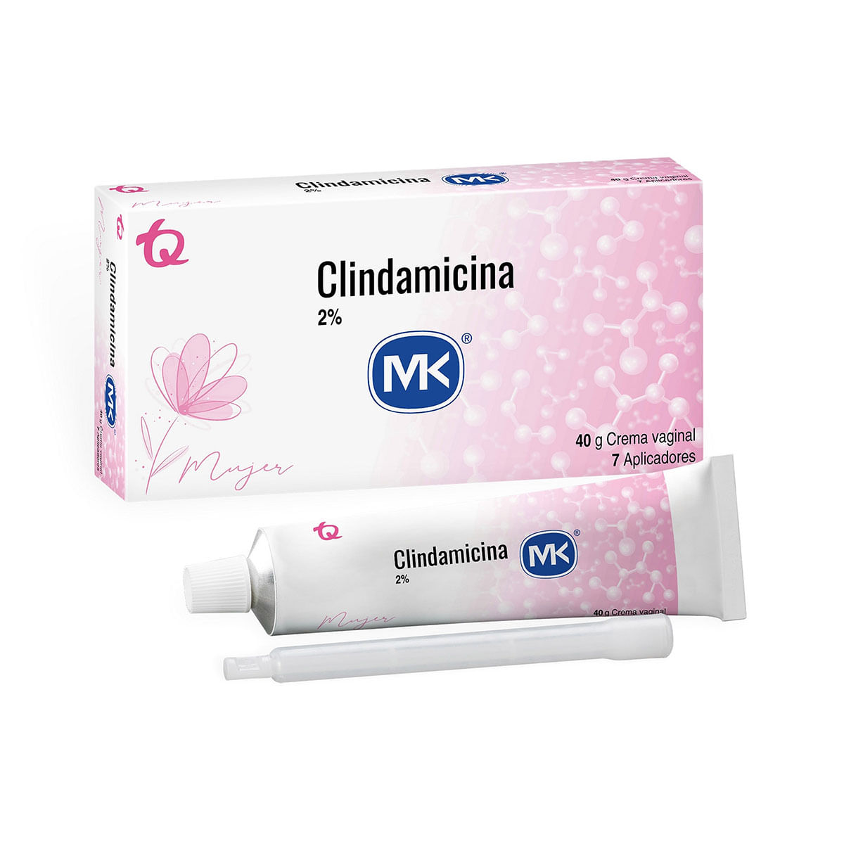 Crema Vaginal Clindamicina 2% Mk Tubo X 40 G.