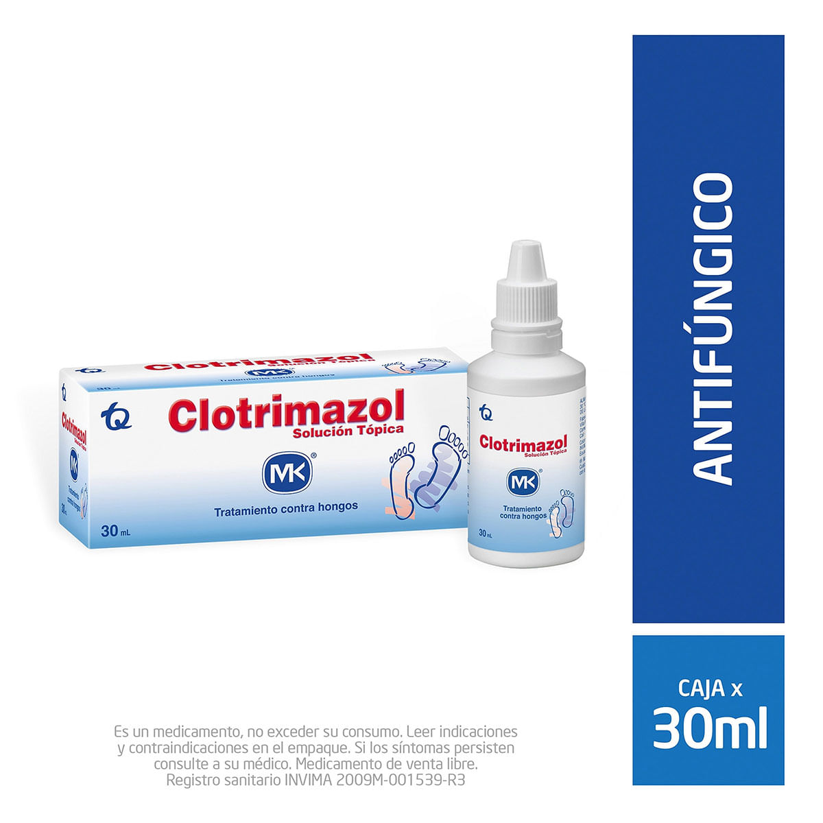 Solución Tópica Clotrimazol Mk Frasco X 30 Ml.