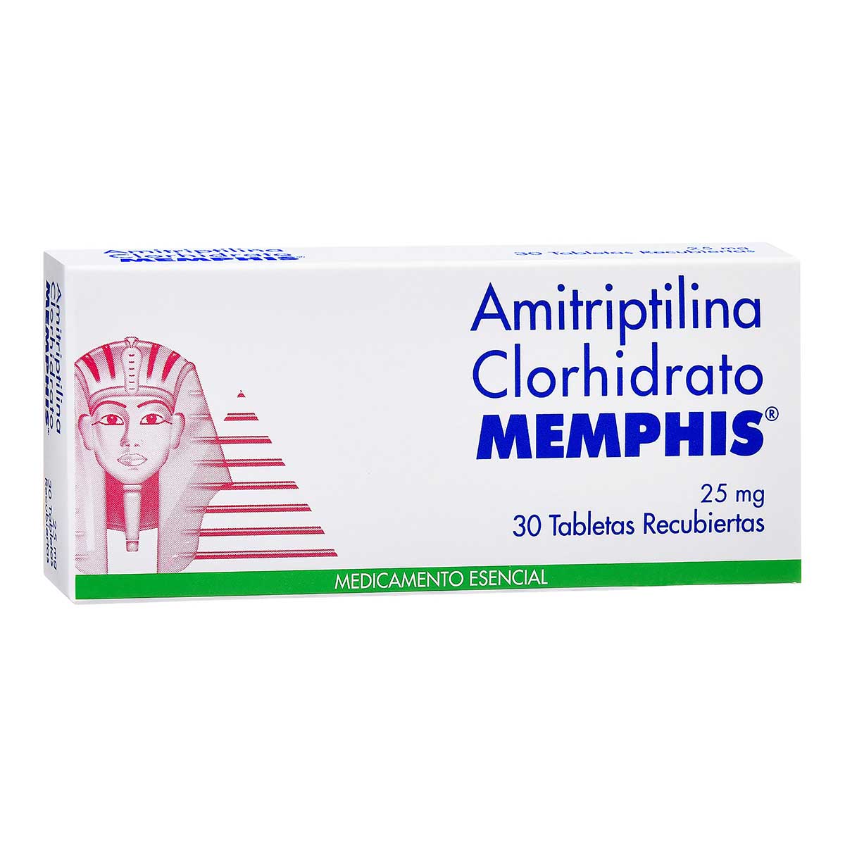 Amitriptilina Clorhidrato25 Mg Memphis Caja X 30 Tabletas Recubiertas