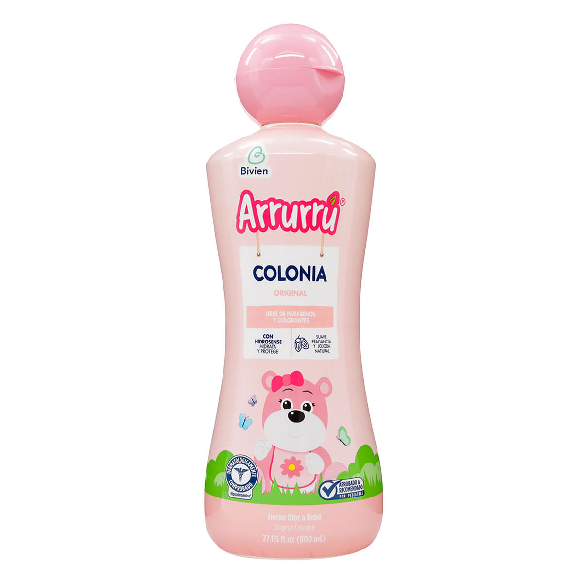 Colonia Arrurrú Naturals Original Rosada Frasco x 800 mL.
