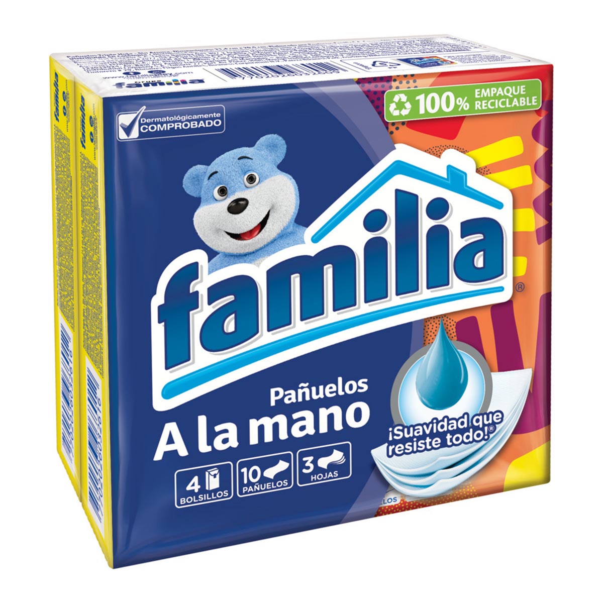Pañuelos Familia A La Mano X 10 Uds X 4 Paquetes.