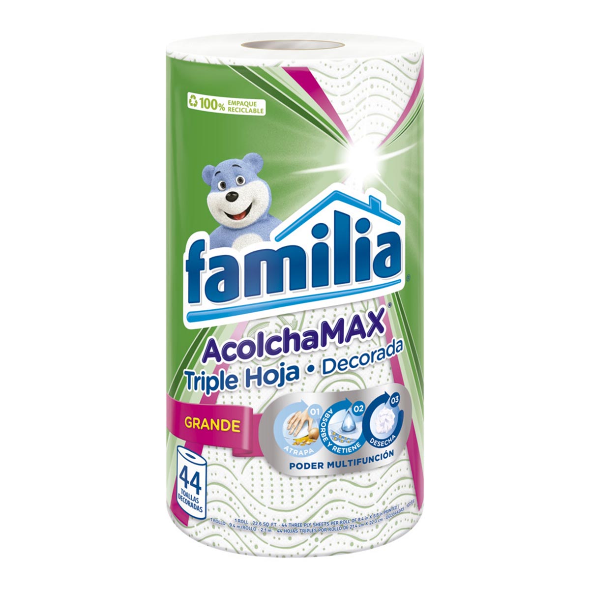 Toalla Familia Acolchamax Grande Decoradas Paquete x 44 Uds