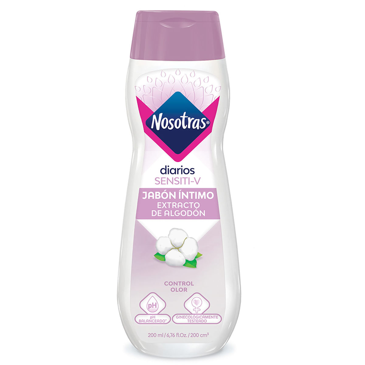 Jabón Líquido Íntimo Nosotras Sensiti-V Frasco X 200 Ml.