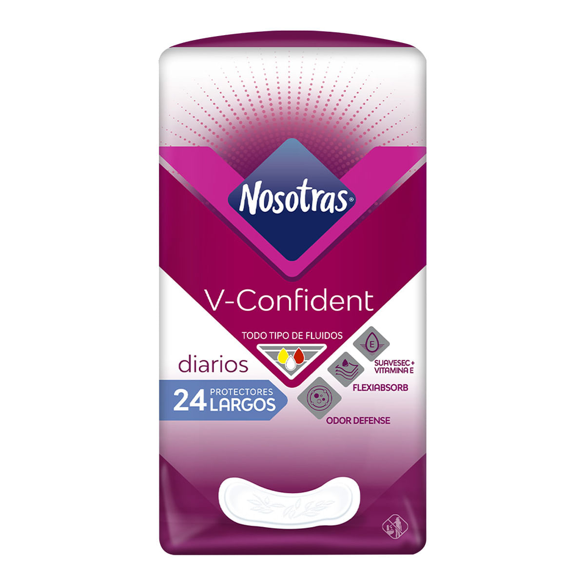Protectores Nosotras Diarios V -Confident Paquete x 24 Uds.
