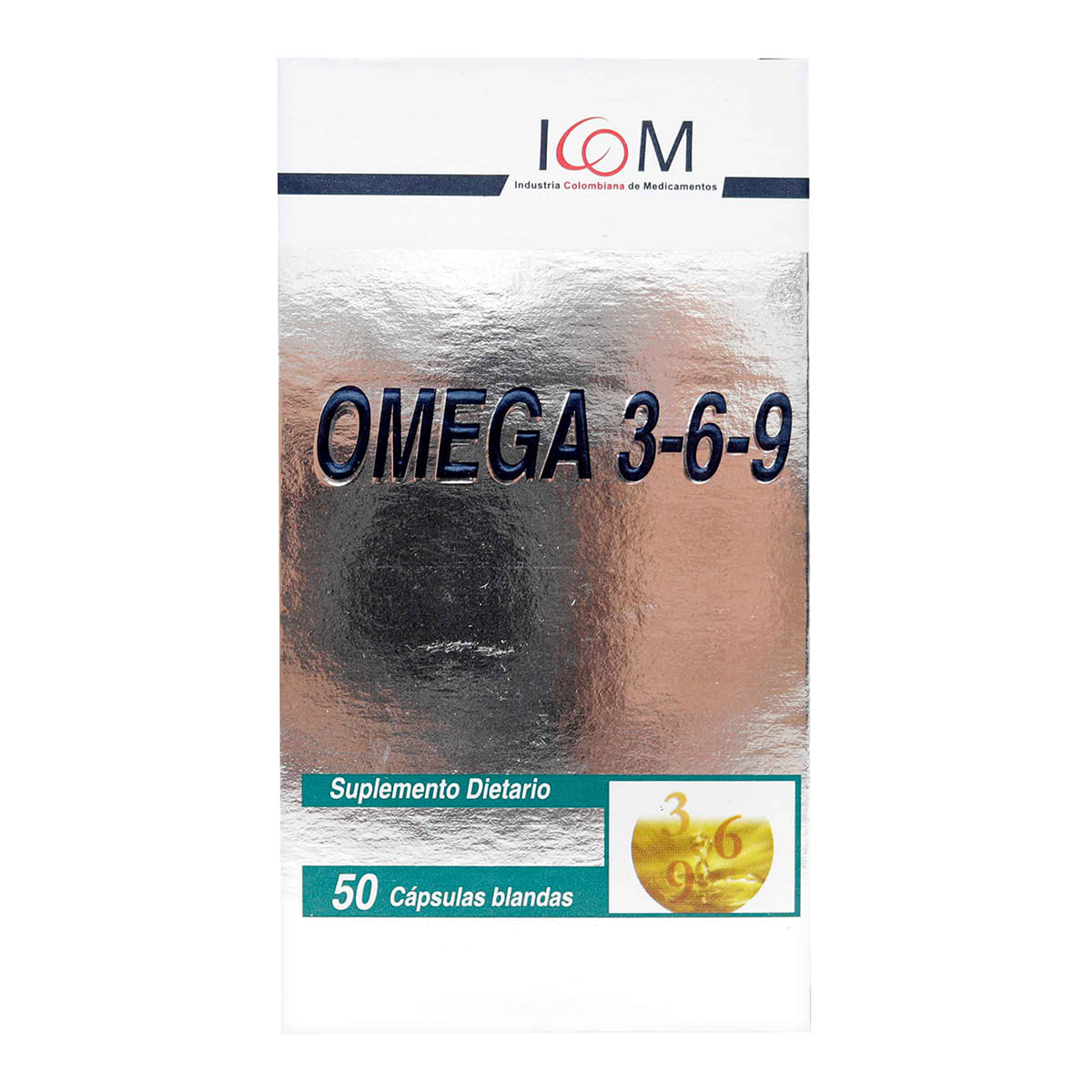 Suplemento Dietario Omega 3-6-9 1000 Mg Icom Caja X 50 Cápsulas Blandas.