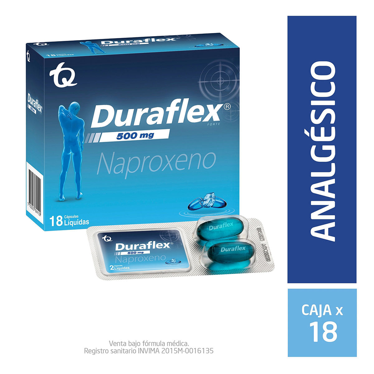 Durafex Forte Caja X 18 Cápsulas Líquidas.