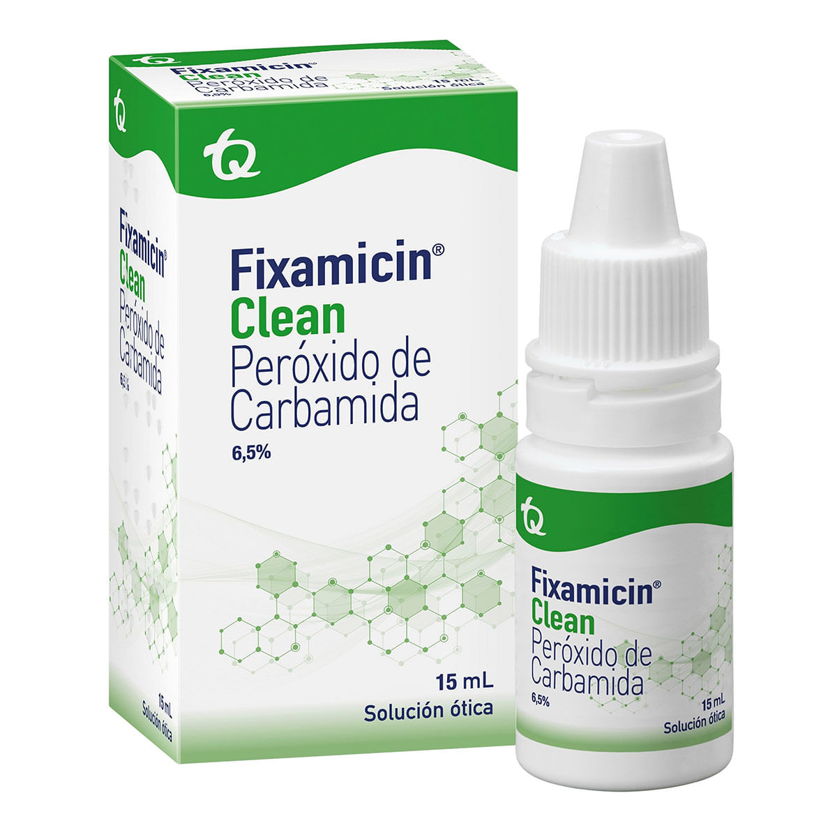 Solución Ótica Fixamicin Clean 6.5% Tecnoquímicas Frasco X 15 Ml.