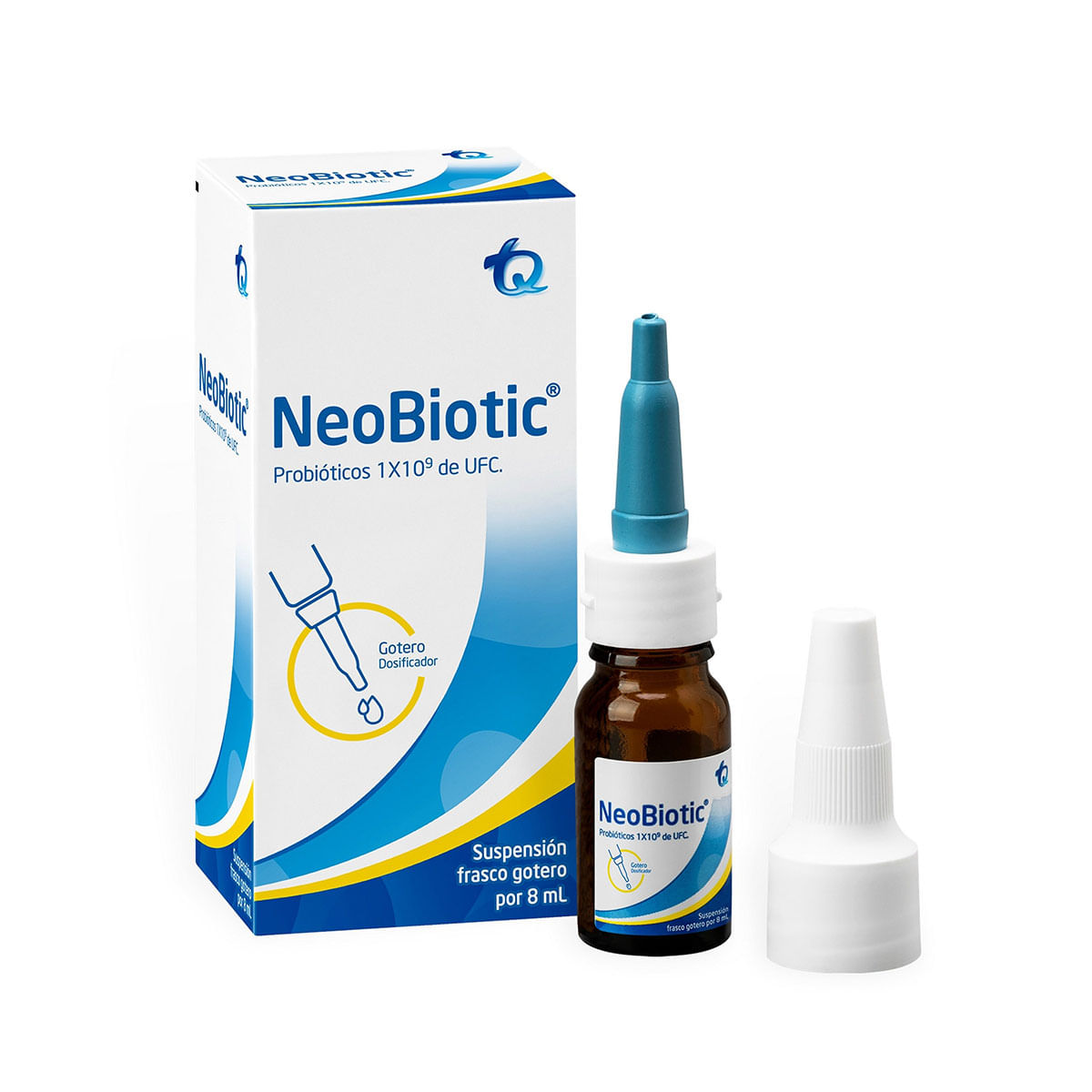Suspensión Neobiotic Probiótico 1 X 10 De Ufc Frasco Gotero X 8 Ml.