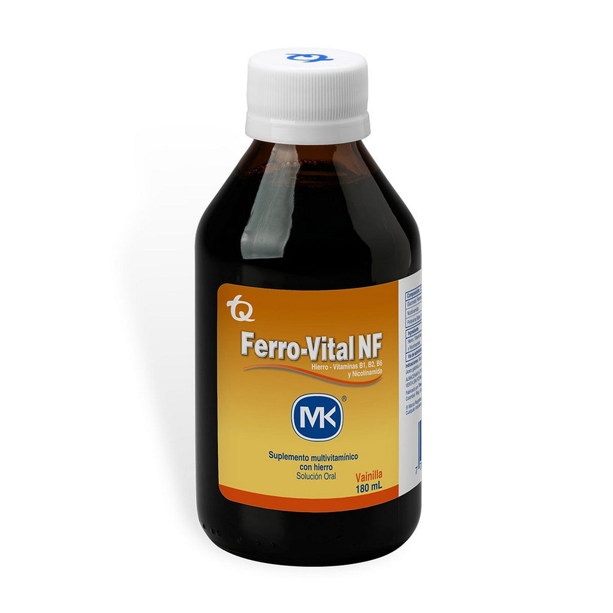 Suplemento Multivitamínico Ferro-Vital Nf Mk Vainilla Frasco X 180 Ml.