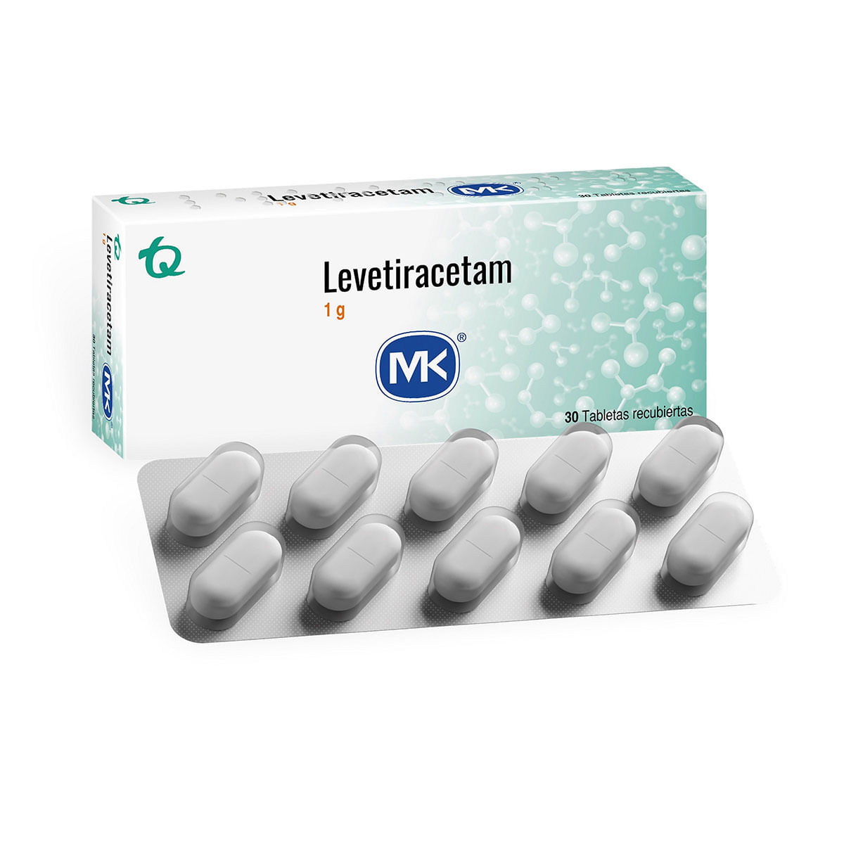 Levetiracetam 1 G Mk Caja X 30 Tabletas.