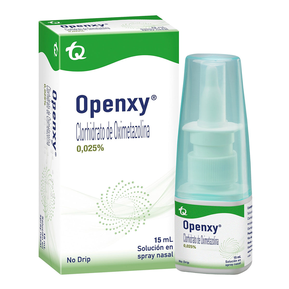 Solución Nasal Openxy 0.025% Tecnoquímicas Spray X 15 Ml.