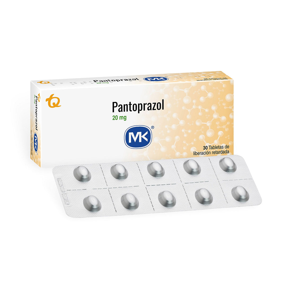 Pantoprazol 20 Mg Mk Caja X 30 Tabletas.