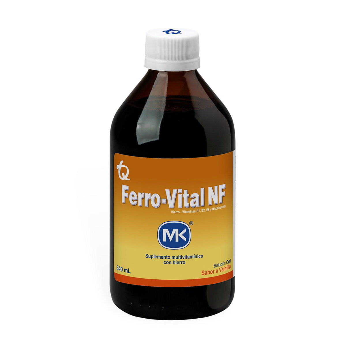 Suplemento Multivitamínico Ferro-Vital Nf Mk Vainilla Frasco X 340 Ml.