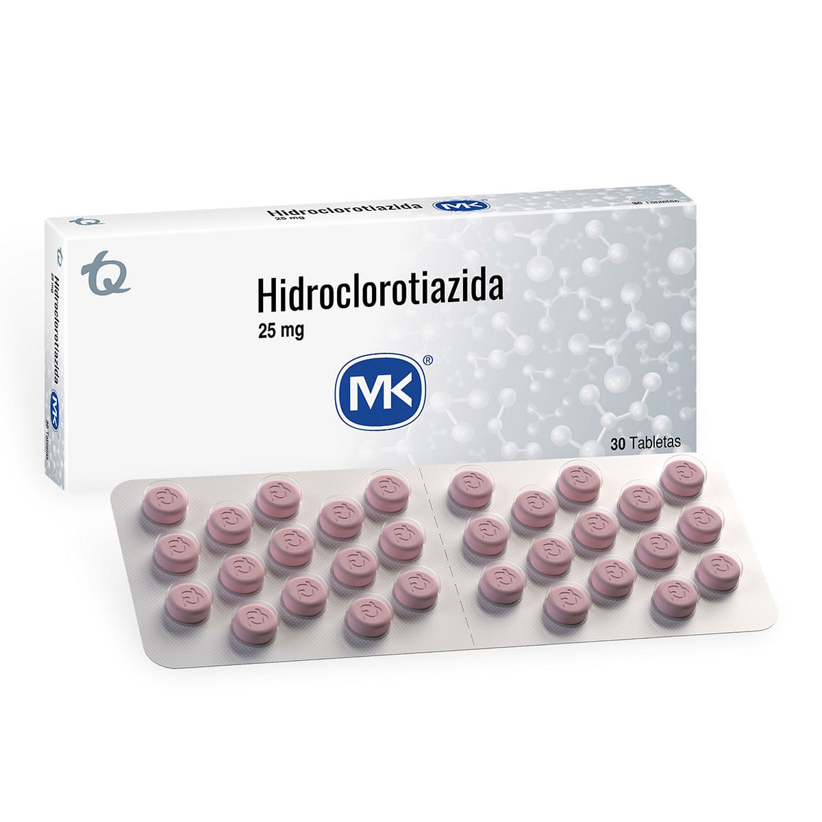 Hidroclorotiazida 25 Mg Mk Caja X 30 Tabletas.