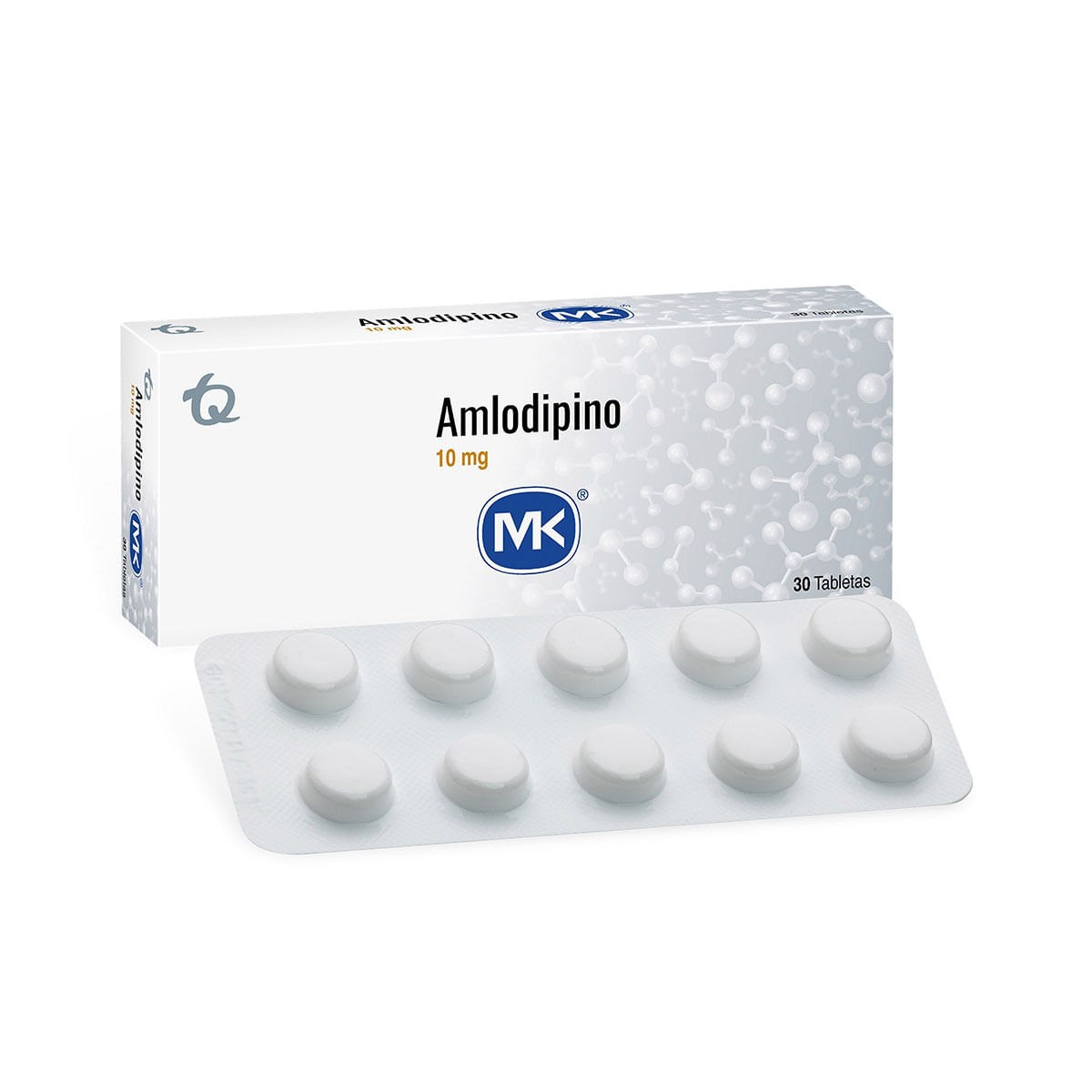 Amililitrosodipino Mk 10 Mg X 30 Tabletas.