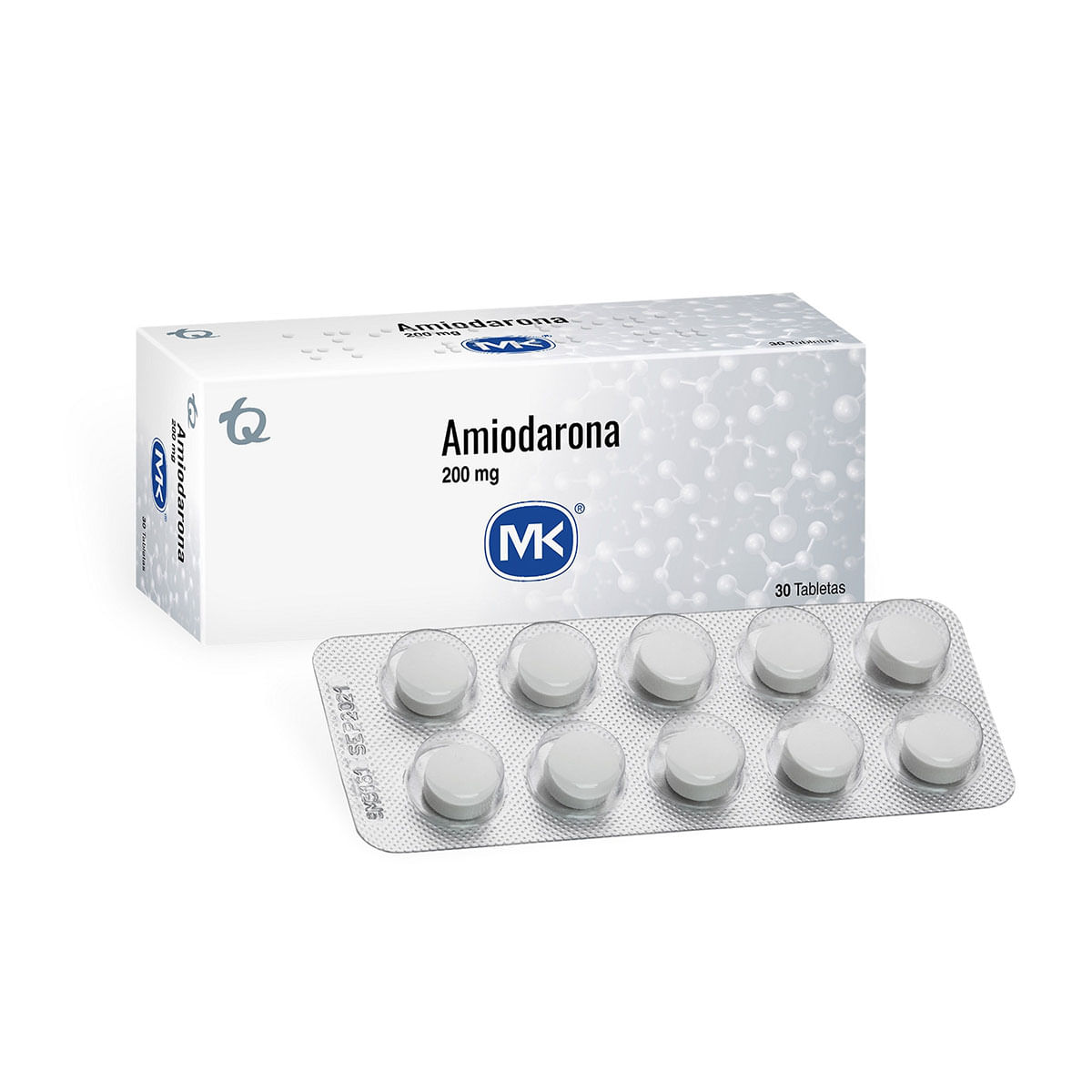 Amiodarona 200 Mg Mk Caja X 30 Tabletas.