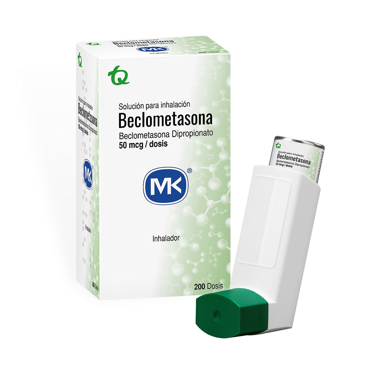 Inhalador Beclometasona 50 Mcg Caja X 200 Dosis.
