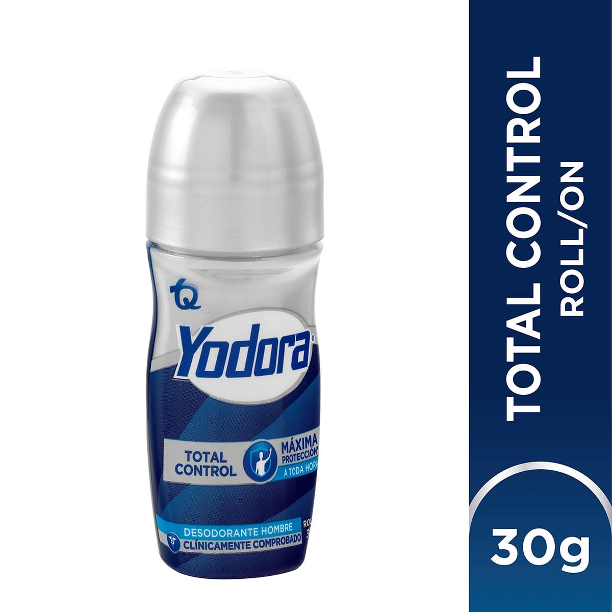 Desodorante Hombre Yodora Total Control Máxima Protección Mini Roll On X 30 G.