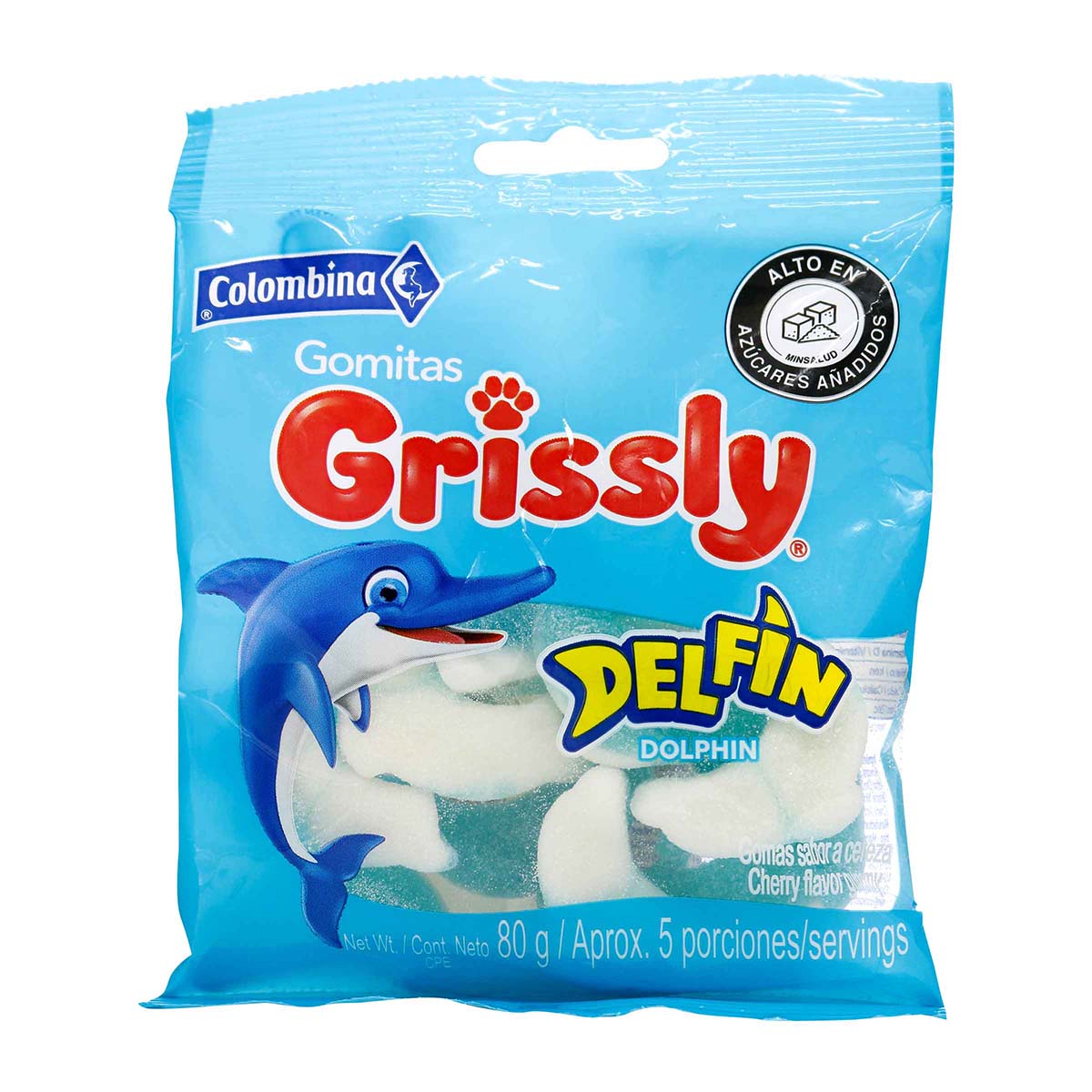 Gomas Grissly Delfín Empaque x 80 g