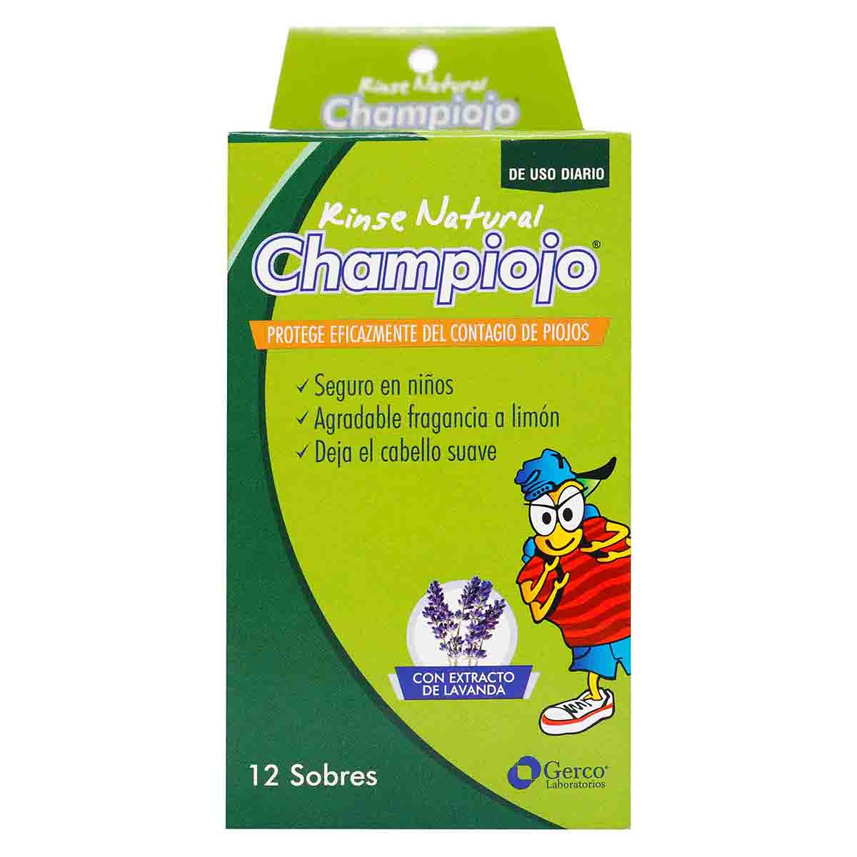 Rinse Champiojo Natural Lavanda Sobre X 12 Ml Caja X 12 Uds.