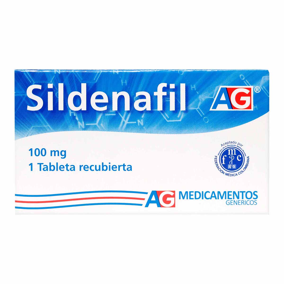 Sildenafil 100 Mg Ag Caja X 1 Tableta Recubierta.