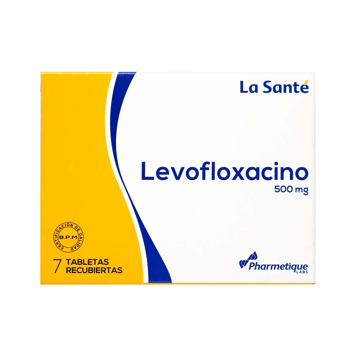 Levofloxacino 500 Mg La Santé Caja X 7 Tabletas Recubiertas.