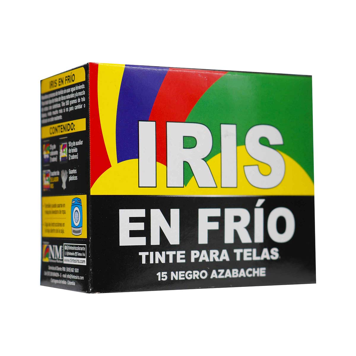 Tinte para Telas Iris en Frío N-15 Negro Azabache Caja x 25 g
