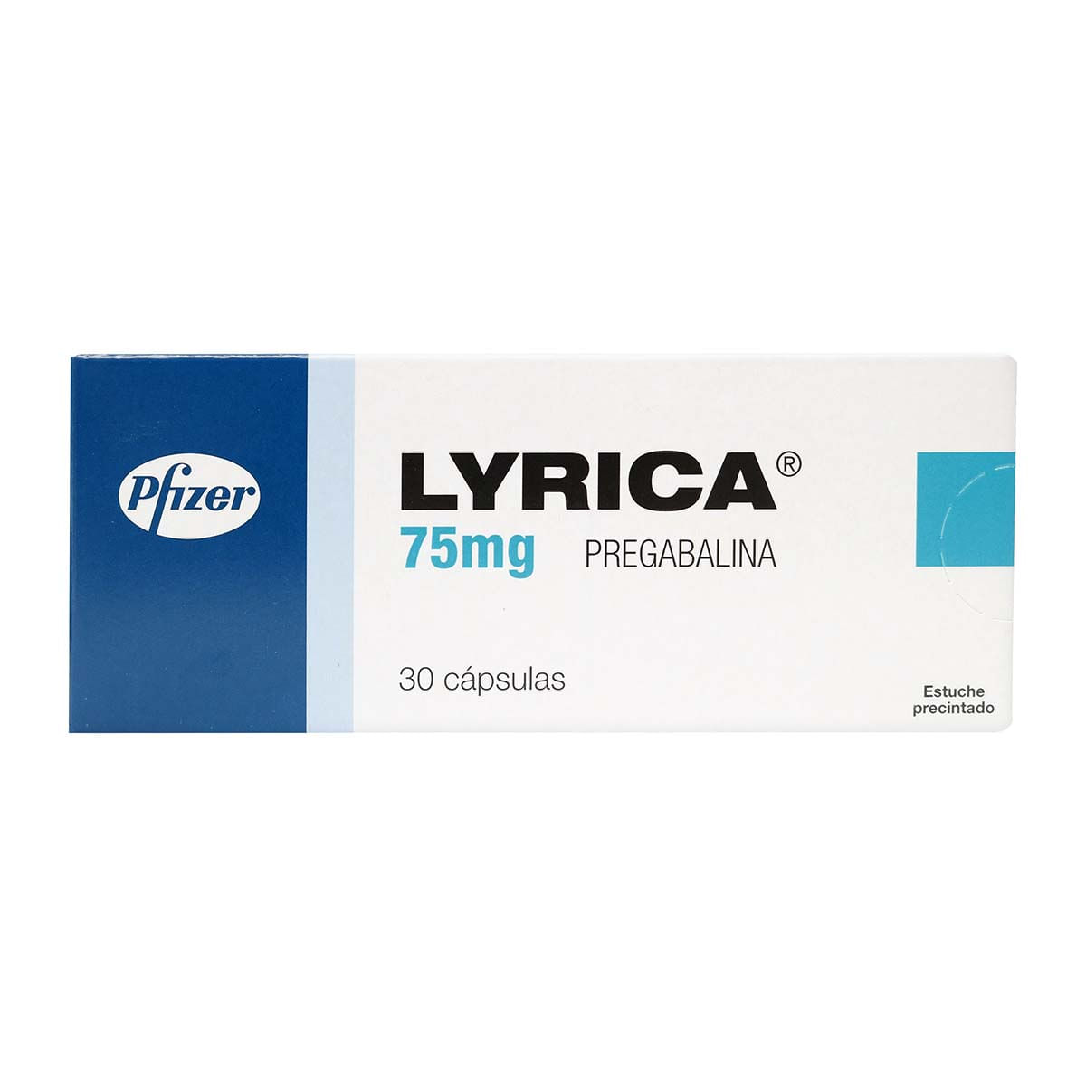 Lyrica 75 Mg Pfizer Caja X 30 Cápsulas.