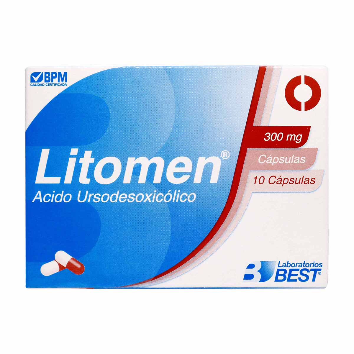 Litomen 300 Mg Best Caja X 10 Cápsulas.