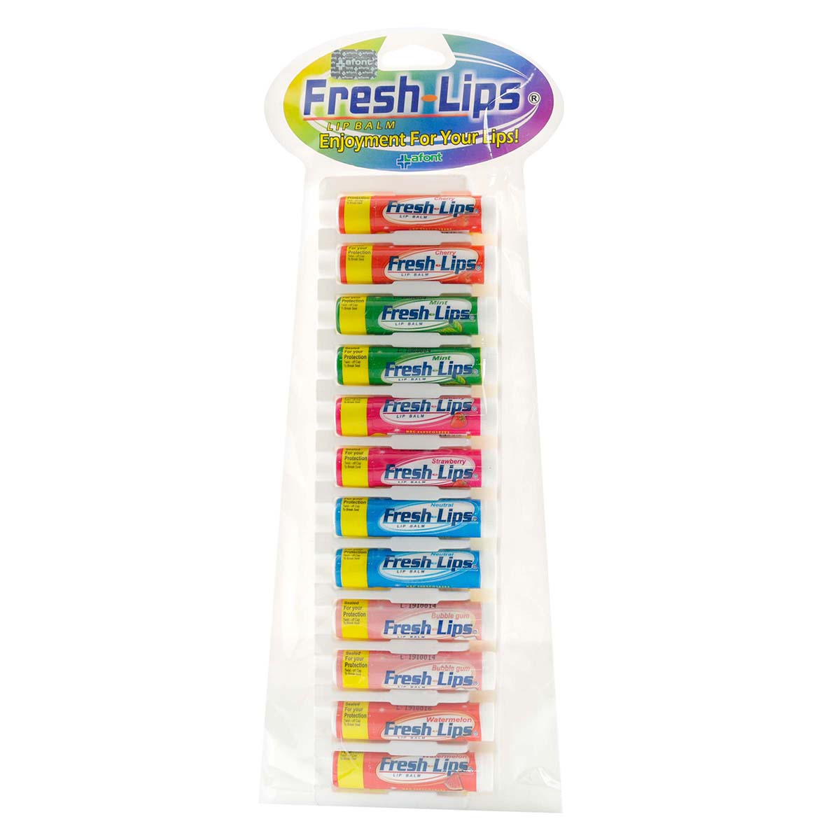 Protector Labial Fresh Lips Empaque Surtido X 24 Uds.