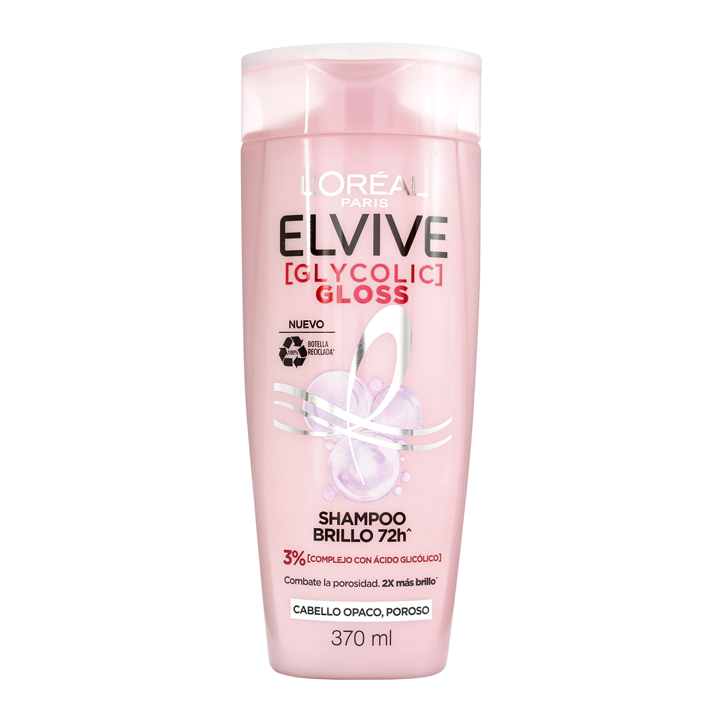 Shampoo Brillo 75h Elvive Gloss Loréal Paris Frasco x 370 mL