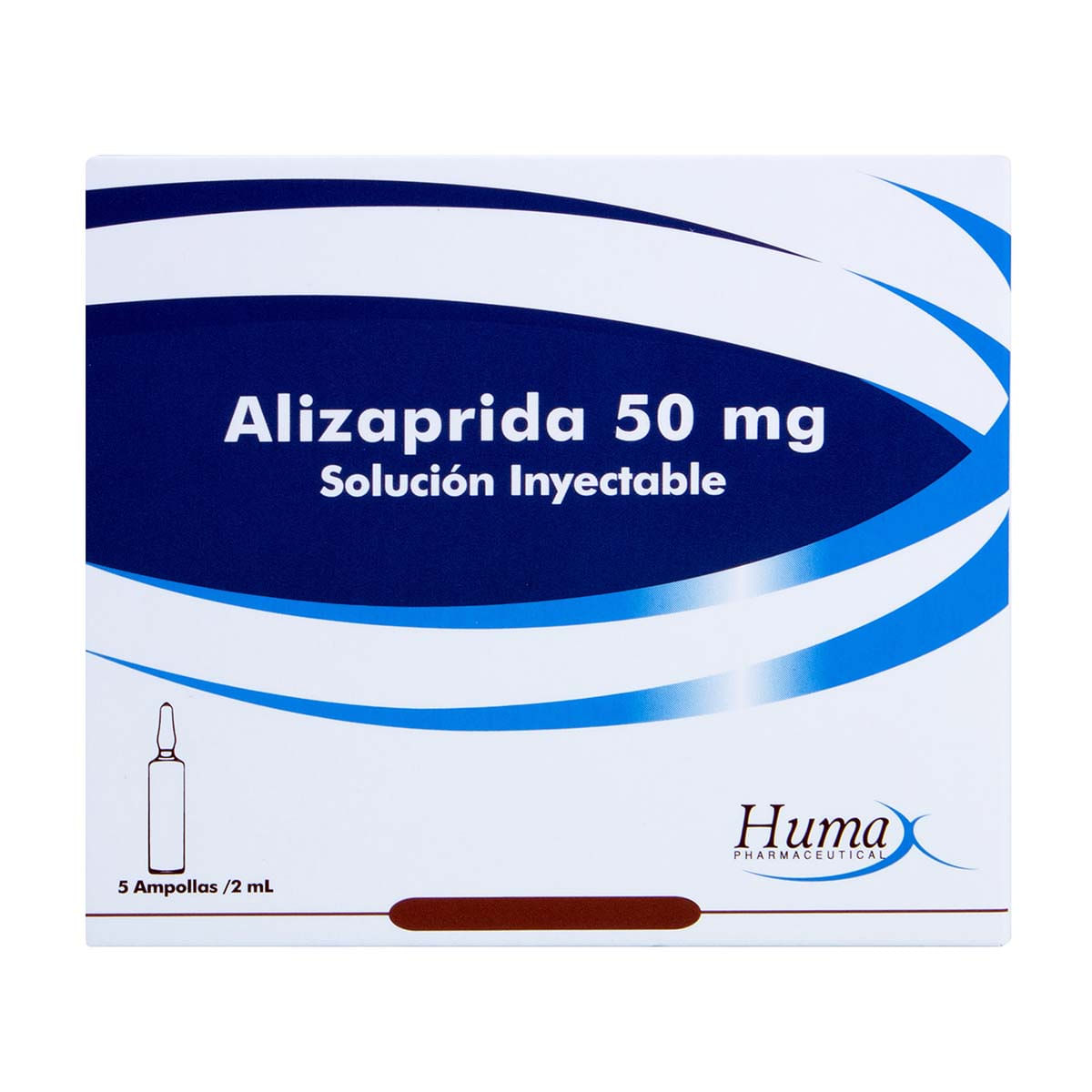 Solución Inyectable Alizaprida 50 Mg/2 Ml Humax Caja X 5 Ampollas.