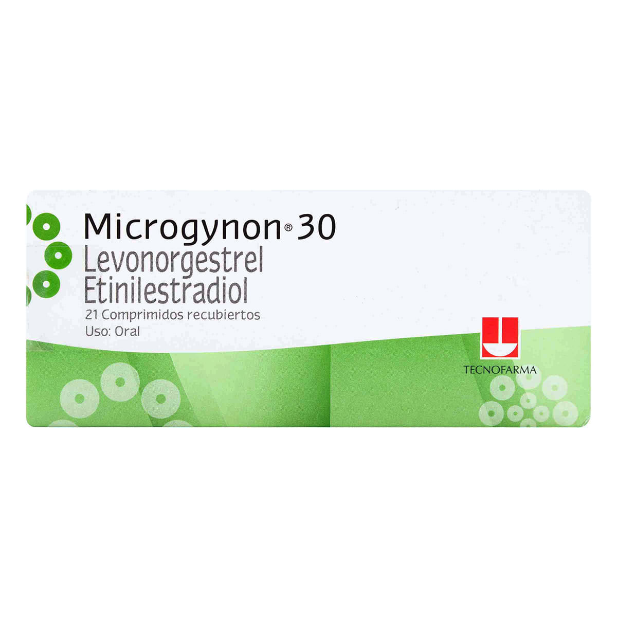 Microgynon 30 Tecnofarma Caja X 21 Comprimidos Recubiertos.