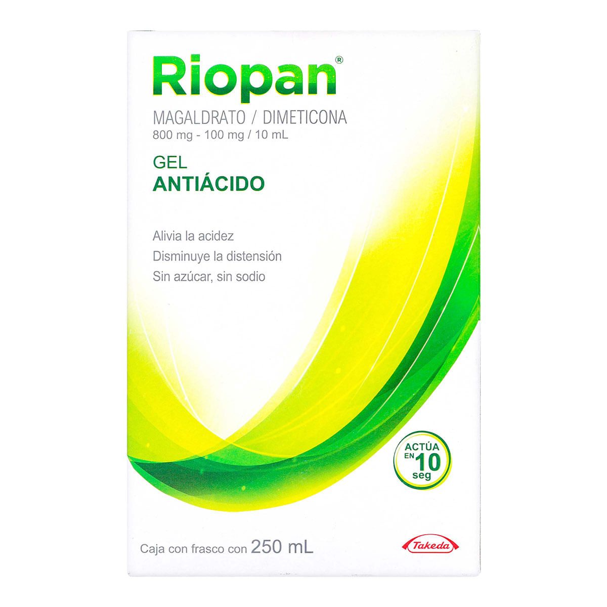 Gel Takeda Riopan Frasco X 250 Ml.