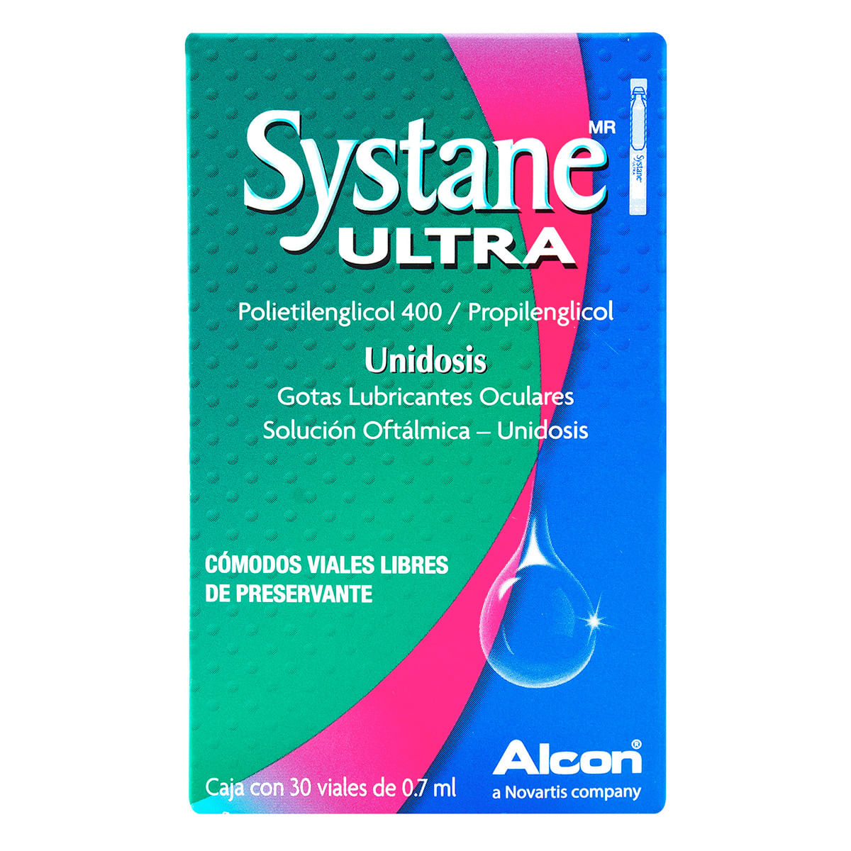 Gotas Oculares Alcon Systane Ultra Lubricantes Vial X 0.7 Ml Caja X 30 Uds.