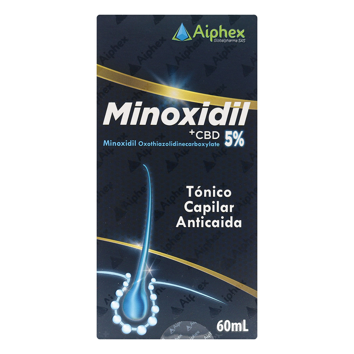 Tónico Capilar Anticaída Minoxidil+CBD Icom Frasco x 60 mL