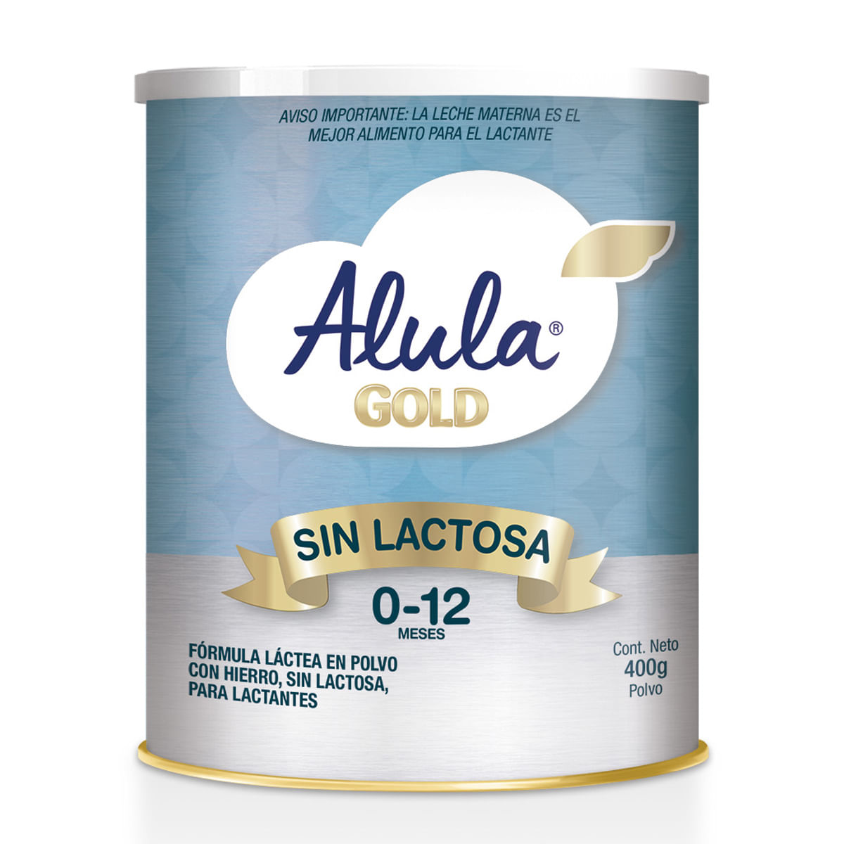 Fórmula Láctea Alula S-26 Sin Lactosa Gold 0-12 Meses Polvo Tarro x 400 g