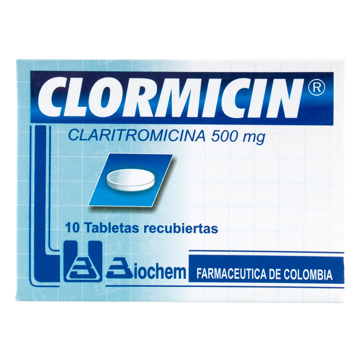 Clormicin 500 Mg Caja X 10 Tabletas Recubiertas