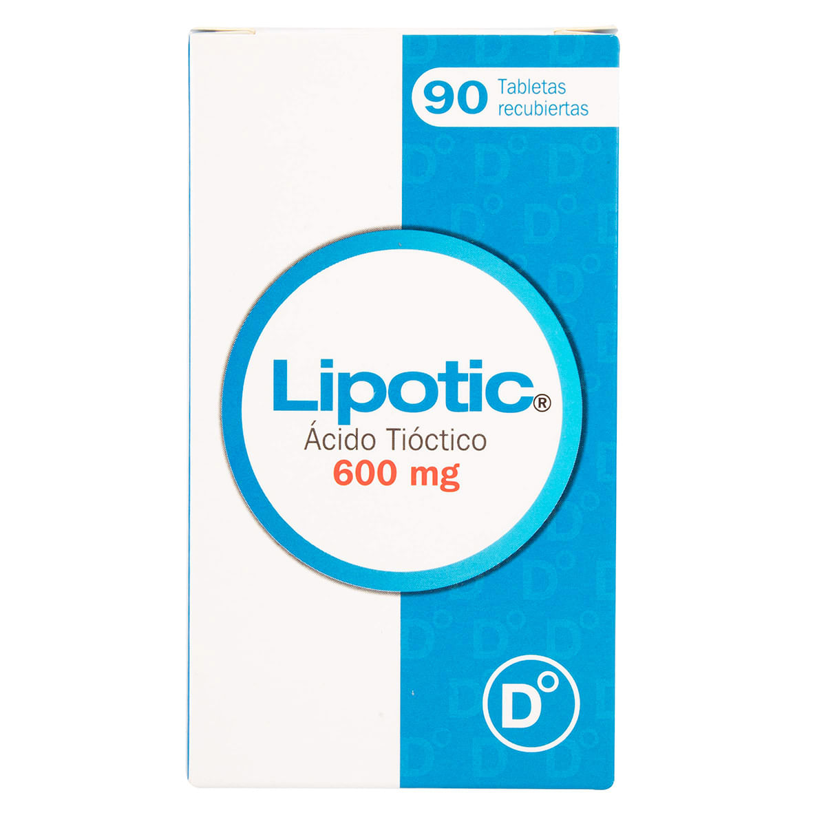 Lipotic 600 Mg Diabetrics Caja X 90 Tabletas Recubiertas.