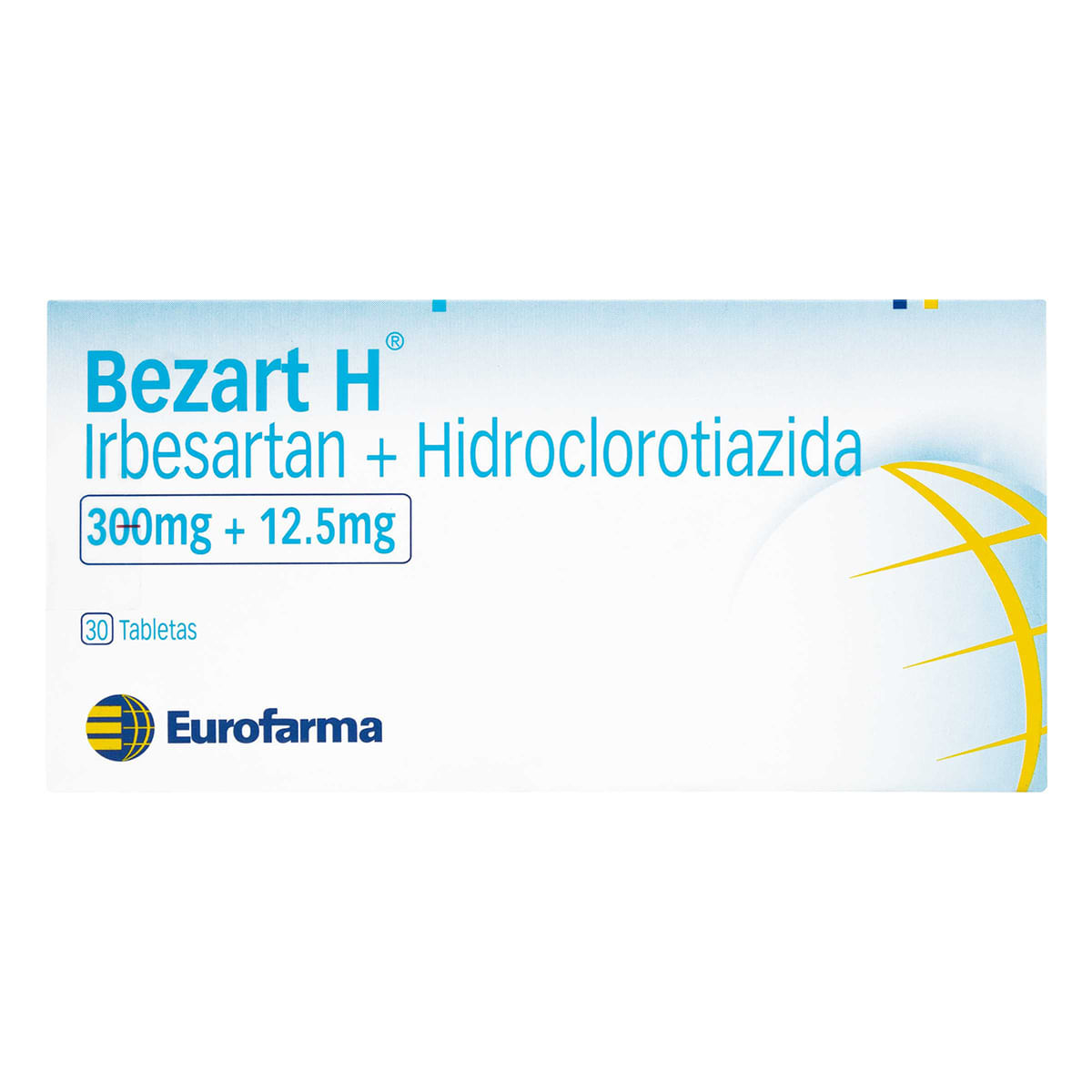 Bezart H 300 Mg/12.5 Mg Eurofarma Caja X 30 Tabletas.