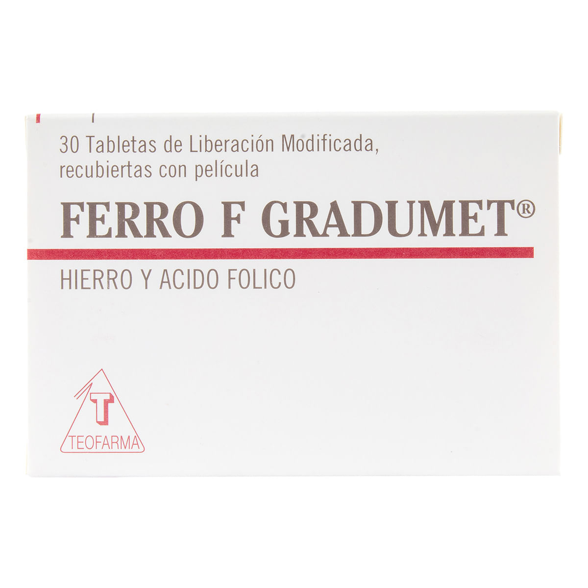 Ferro F Gradumet Teofarma Caja X 30 Tabletas.